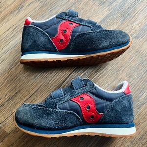 Saucony Baby Jazz Hook & Loop Sneakers Navy / Red Size 7.5